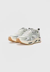 Skechers UNO EGO - Sneakers basse - white/silver-coloured
