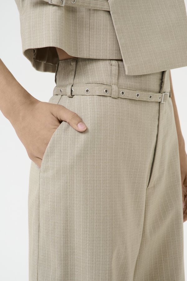 TIFF WIDE PANTS - Trousers4