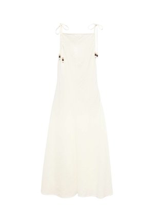 Marks & Spencer, BEADED SQUARE NECK STRAPPY MIDI COLUMN DRESS - Vestito casual - soft white