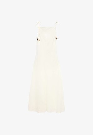 Marks & Spencer, BEADED SQUARE NECK STRAPPY MIDI COLUMN DRESS - Vestito casual - soft white