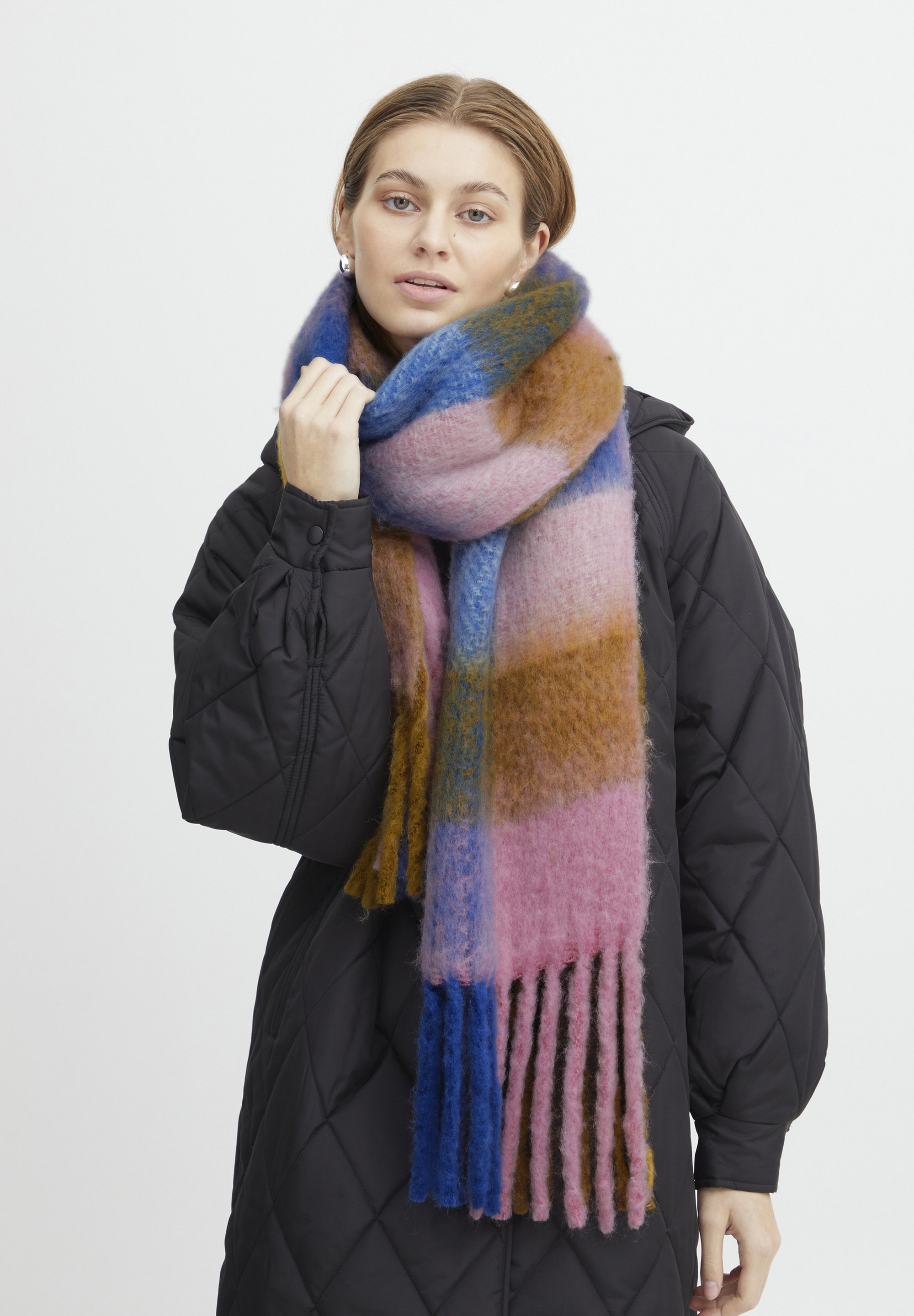 ICHI IAKIMMY Bufanda - grape/gris Zalando.es