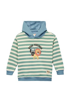 STRIPED - Kapuzenpullover - white