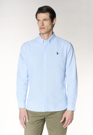 U.S. Polo Assn., CAMICIA DA UOMO SLIM FIT IN OXFORD PIN POINT CON COLLETTO BUTTON DOWN - Camicia - blu