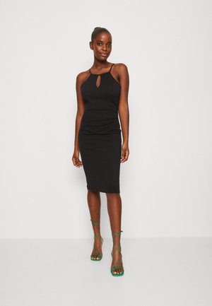 WAL G. HARRIET HALTER MIDI DRESS - Haljina od žerseja - black