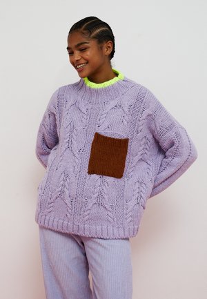 SWEATER WAFFLE - Pullover - lila