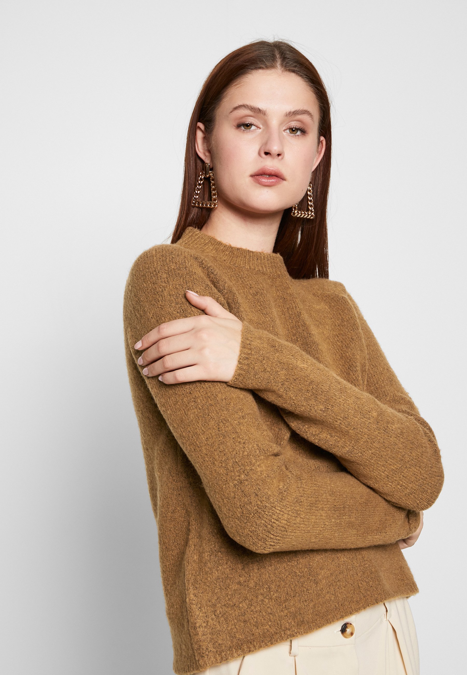 PIECES Tall PCSARAH Cardigan toasted coconut Zalando.no Pieces Topper langermet - toasted coconut