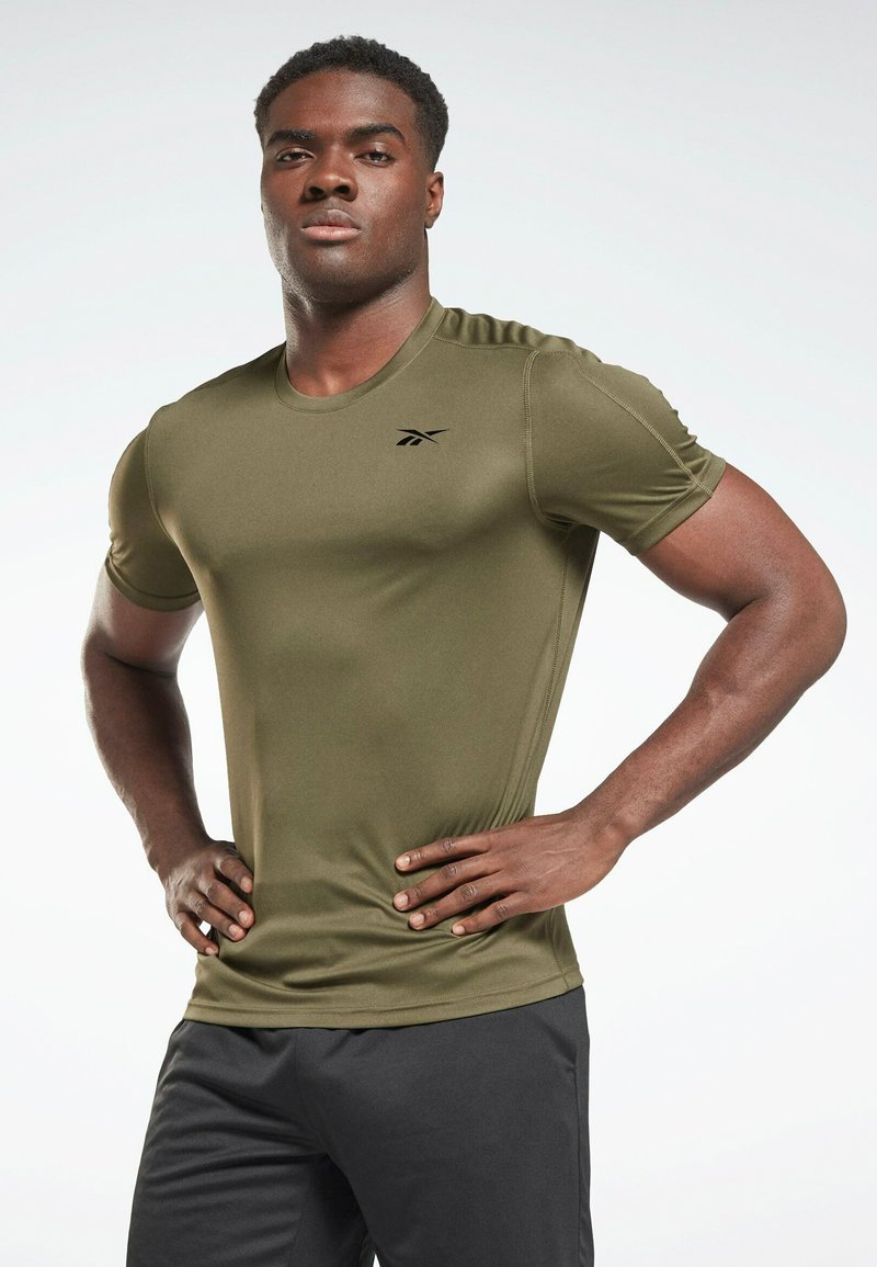 Reebok SS TECH - Spordi T-särk - green