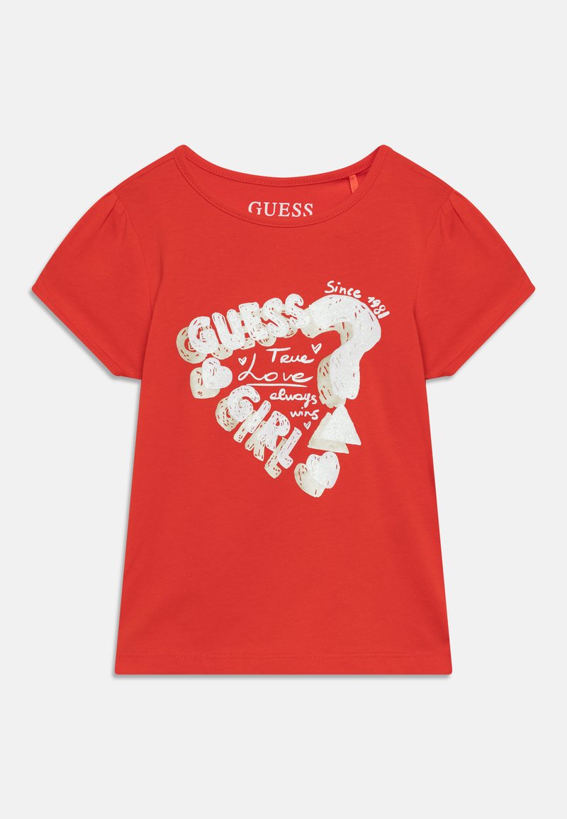 Guess TODDLER Triko s potiskem fire red/červená Zalando.cz