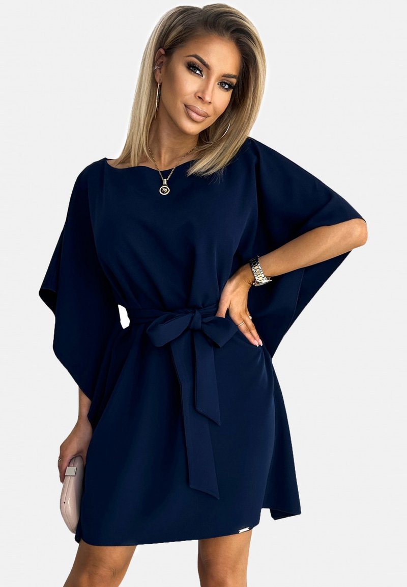 NUMOCO WITH SLEEVES - Kokteiļkleita/ballīšu kleita - navy
