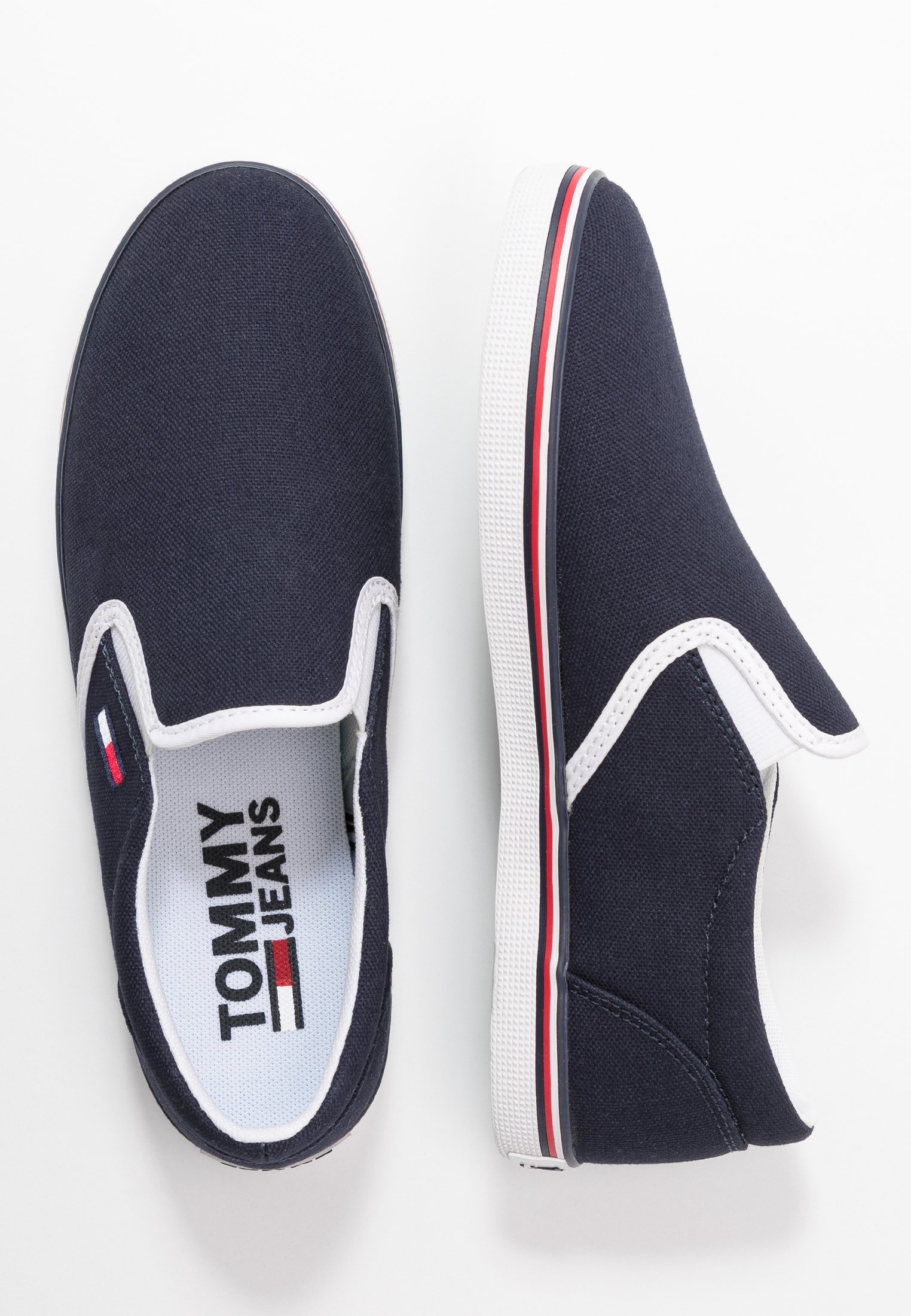 Tommy Jeans ESSENTIAL SLIP ON SNEAKER - Slip-ons - twilight navy/dark blue  - Zalando.de