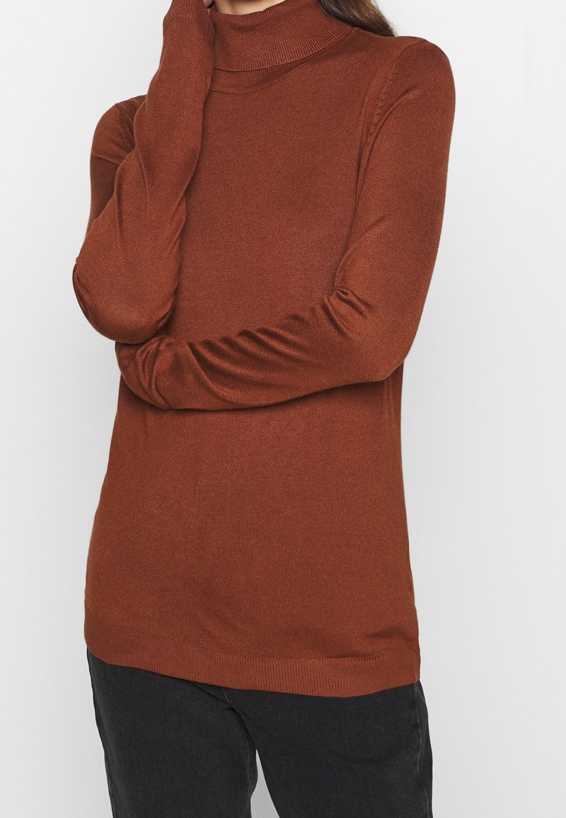 VILA Stickad tröja - brown