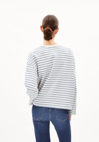 ARMEDANGELS FRANKA STRIPE - Maglietta a manica lunga - iceberg blue undyed