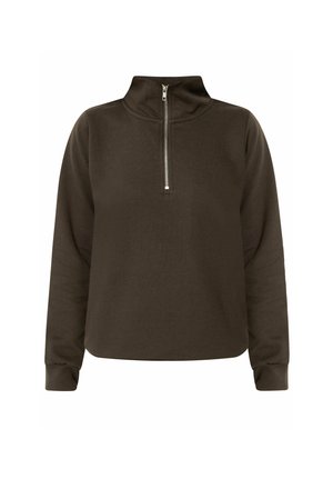 M&Co, PETITE TOPS - Sweatshirt - chocolate