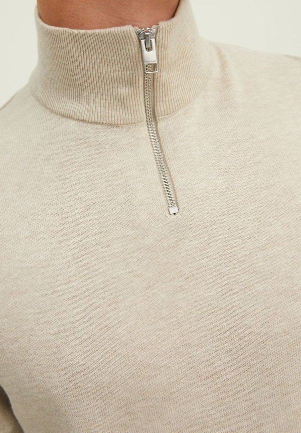 JJEEMIL HALF ZIP - Jumper - oatmeal3