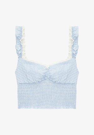 Koton, SLIM FIT RUFFLE BLOUSE . - Bluse - blue