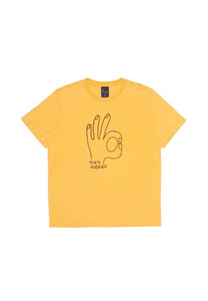 ROY AVERAGE - T-shirt con stampa - yellow