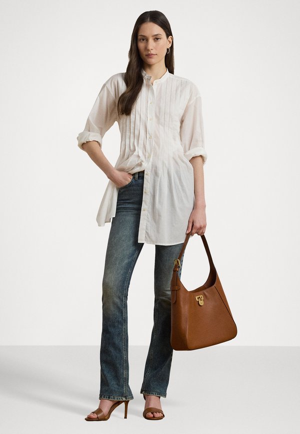 Pintucked Cotton Dobby Shirt - Button-down blouse3