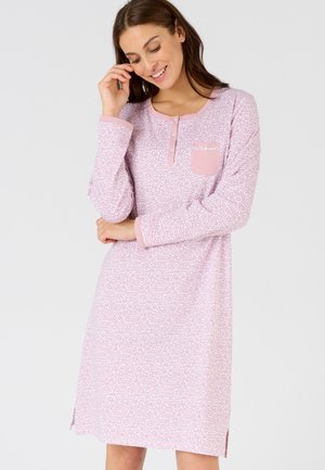 MANCHES LONGUES - Nachtjapon - violet animalier