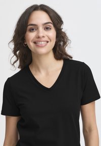 Fransa SHOULDER VTEE  - T-shirt basic - black