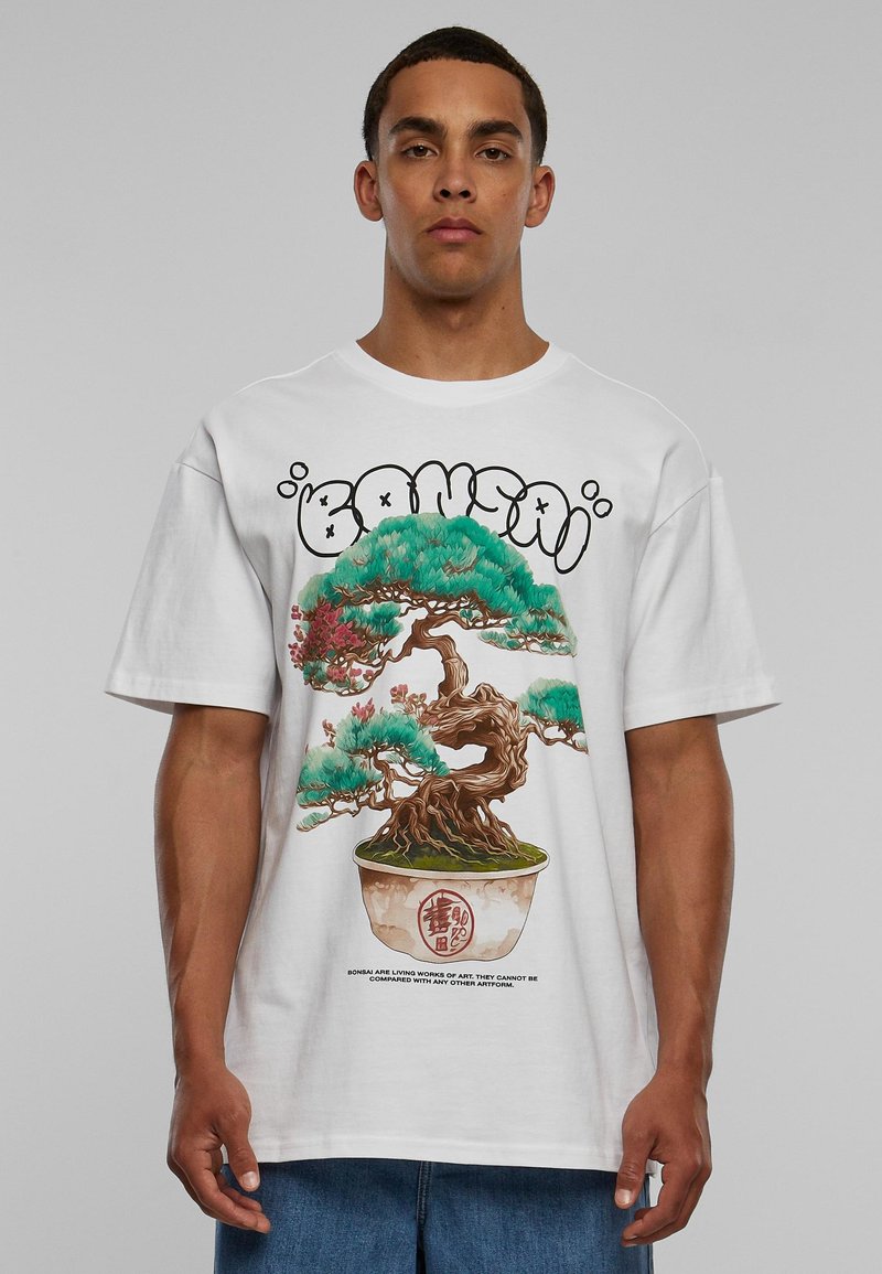 Upscale by Mister Tee BONSAI HEAVY  - T-shirts med print - white
