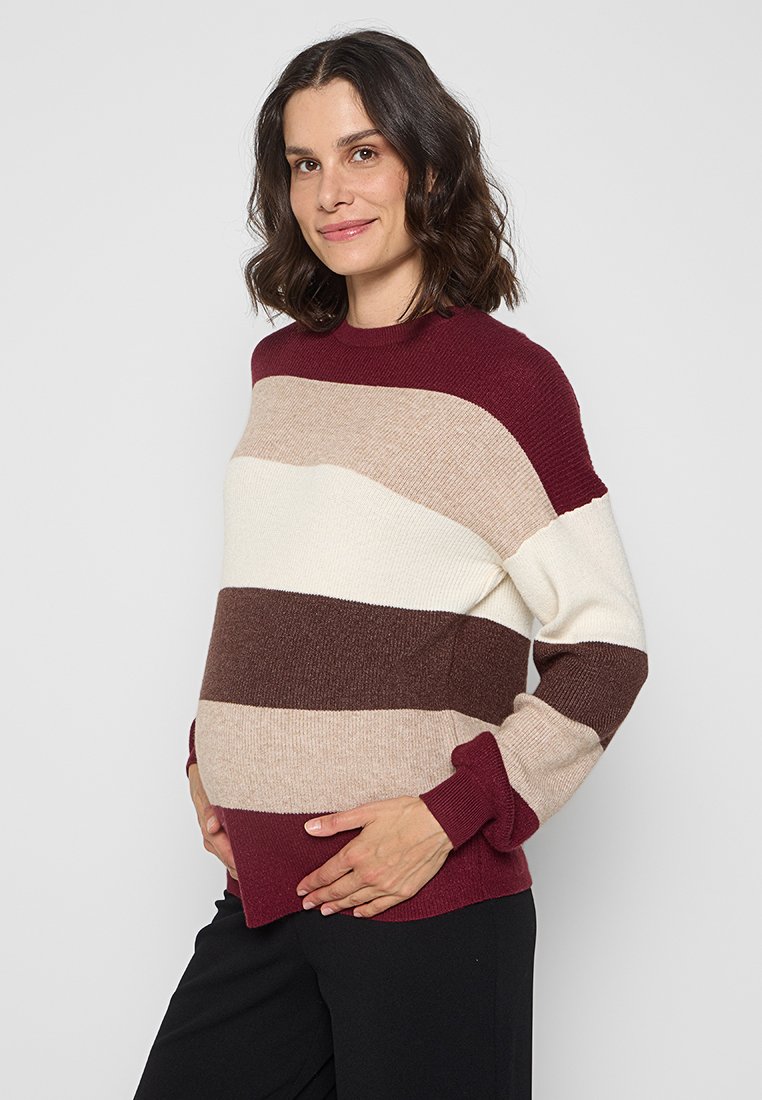 ONLY MATERNITY Trui bordeauxrood