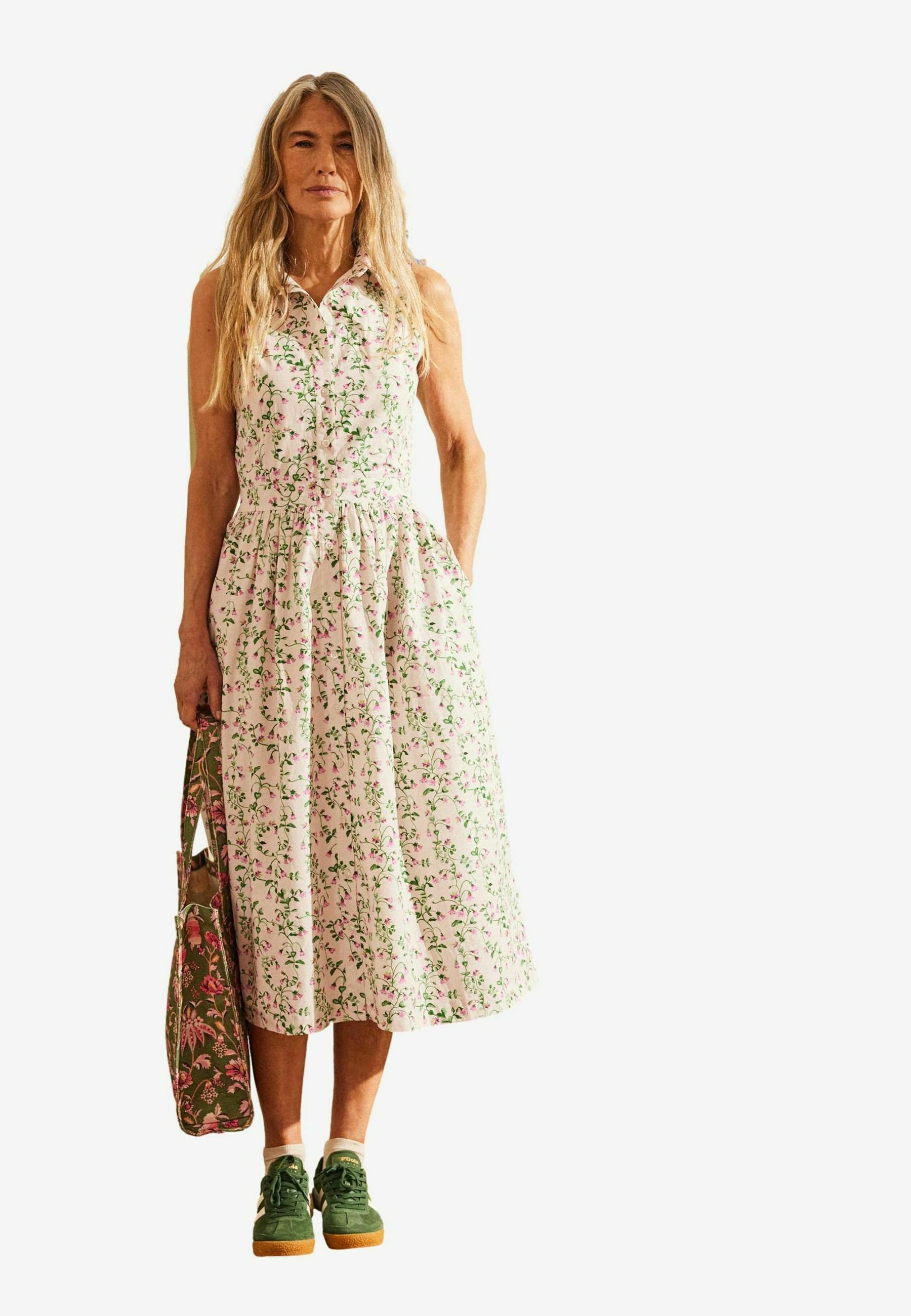 cath kidston shirt dress Cath Kidston Ribbon Rose Dress FLOWER FIELDS SUMMER DITSY FRILLY TIERED DRESS