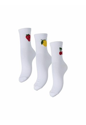 Pieces PCSANNI 3 PACK - Strømper - bright white