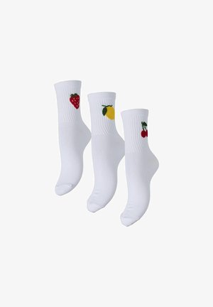 Pieces PCSANNI 3 PACK - Sokker - bright white