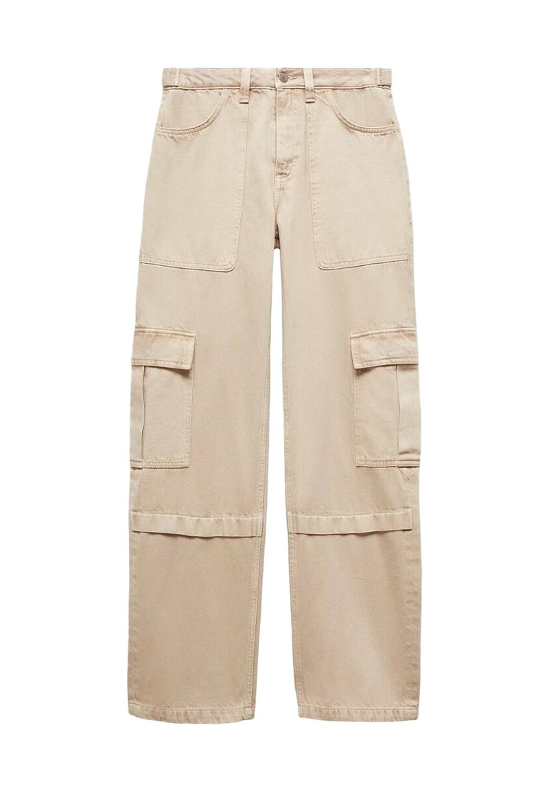 Mango Cargobroek zandkleur Mango Cargobroek zandkleur