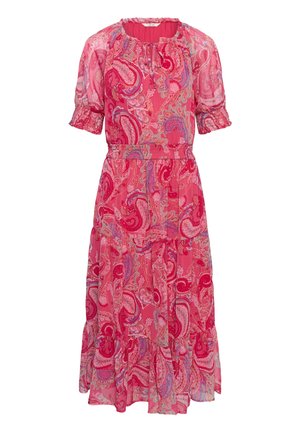 Cream, CRYUNA LUCY SHORT SLEEVE - Hverdagskjole - pink paisley