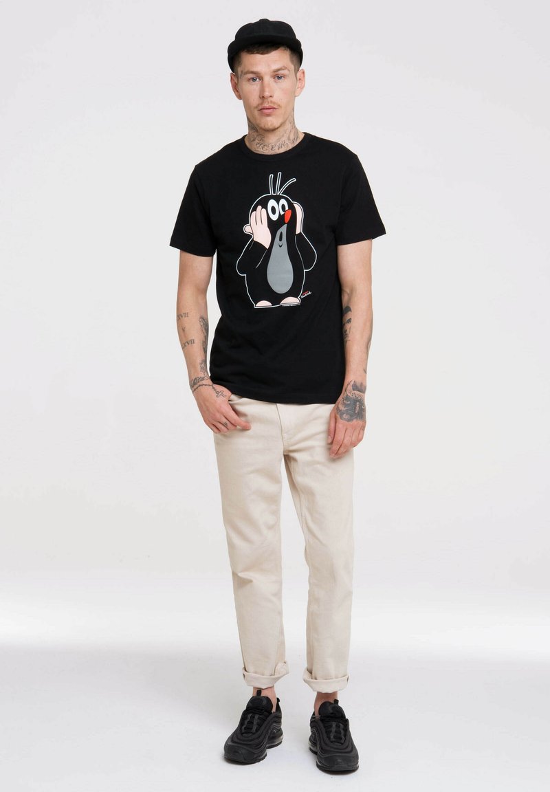 Herren T-Shirts basic | LOGOSHIRT T-Shirt print schwarz - RV12526 Herren T-Shirts basic | LOGOSHIRT T-Shirt print schwarz - RV12526