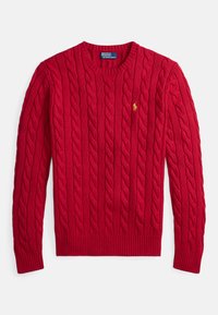 LUNAR NEW YEAR CABLE-KNIT COTTON SWEATER - Jumper - park avenue red
