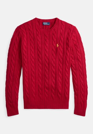 LUNAR NEW YEAR CABLE-KNIT COTTON SWEATER - Pulóver - park avenue red