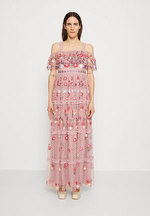 Maya Deluxe PREMIUM EMBROIDERED SPOT MAXI DRESS - Gallakjole - multi