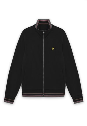 Lyle & Scott, TIPPED TRACK JACKET - Sweat zippé - jet black