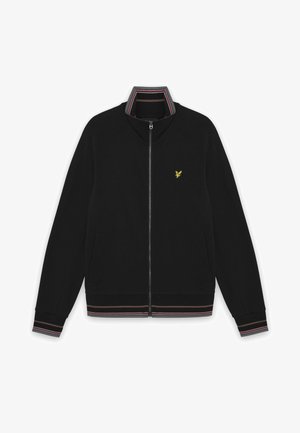 Lyle & Scott, TIPPED TRACK JACKET - Sweat zippé - jet black