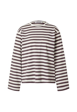 EDITED, VERLEE - Langarmshirt - weiß burgunder