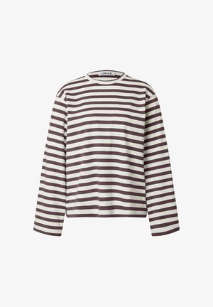 EDITED, VERLEE - Langarmshirt - weiß burgunder
