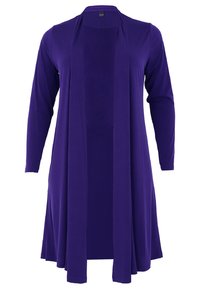 Yoek - LONG FIT - Cardigan - purple Miniaturebillede 1