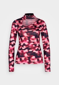 Zign Studio ZI-AW23-D013-SJ NAIA ™ CUT OUT SHIRT - Μπλούζα με μακριά μανίκια - black/pink