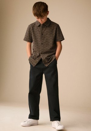Next, Shirt - black tan