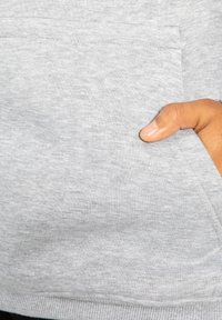 Smilodox DAWSON OVERSIZED HOODIE - Felpa con cappuccio - grau melange