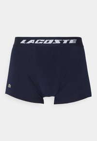 Lacoste 3PACK - Boxer aderenti - silver chine/navy blue