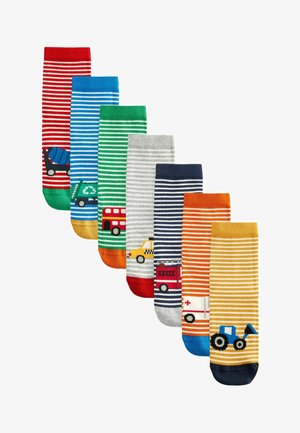 7 PACK RICH YOUNGER - Socks - vehicle stripe