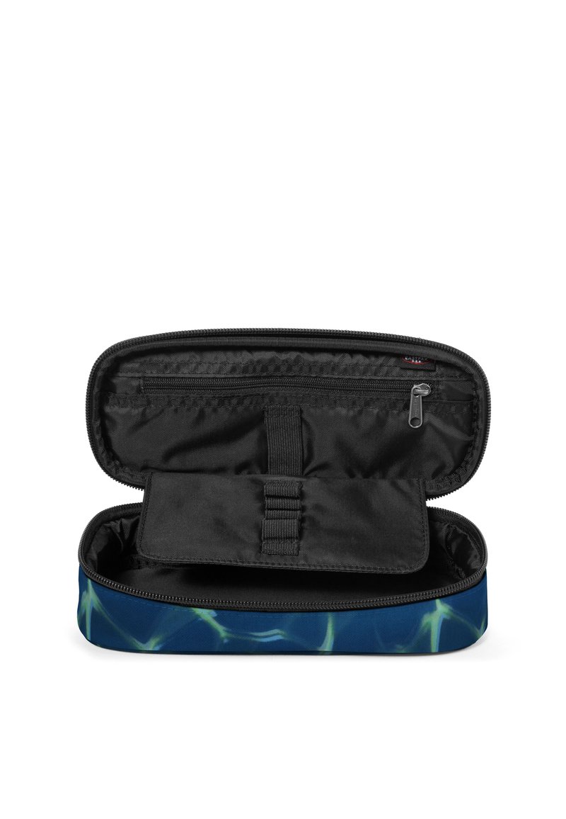 Trousse Eastpak Oval – Doodle Blue – Rabat Avec Anneaux, Fermeture éclair – 22x9x5 Cm
