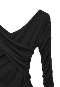 Calliope MONOSPALLA DRAPPEGGIATO - T-shirt à manches longues - nero
