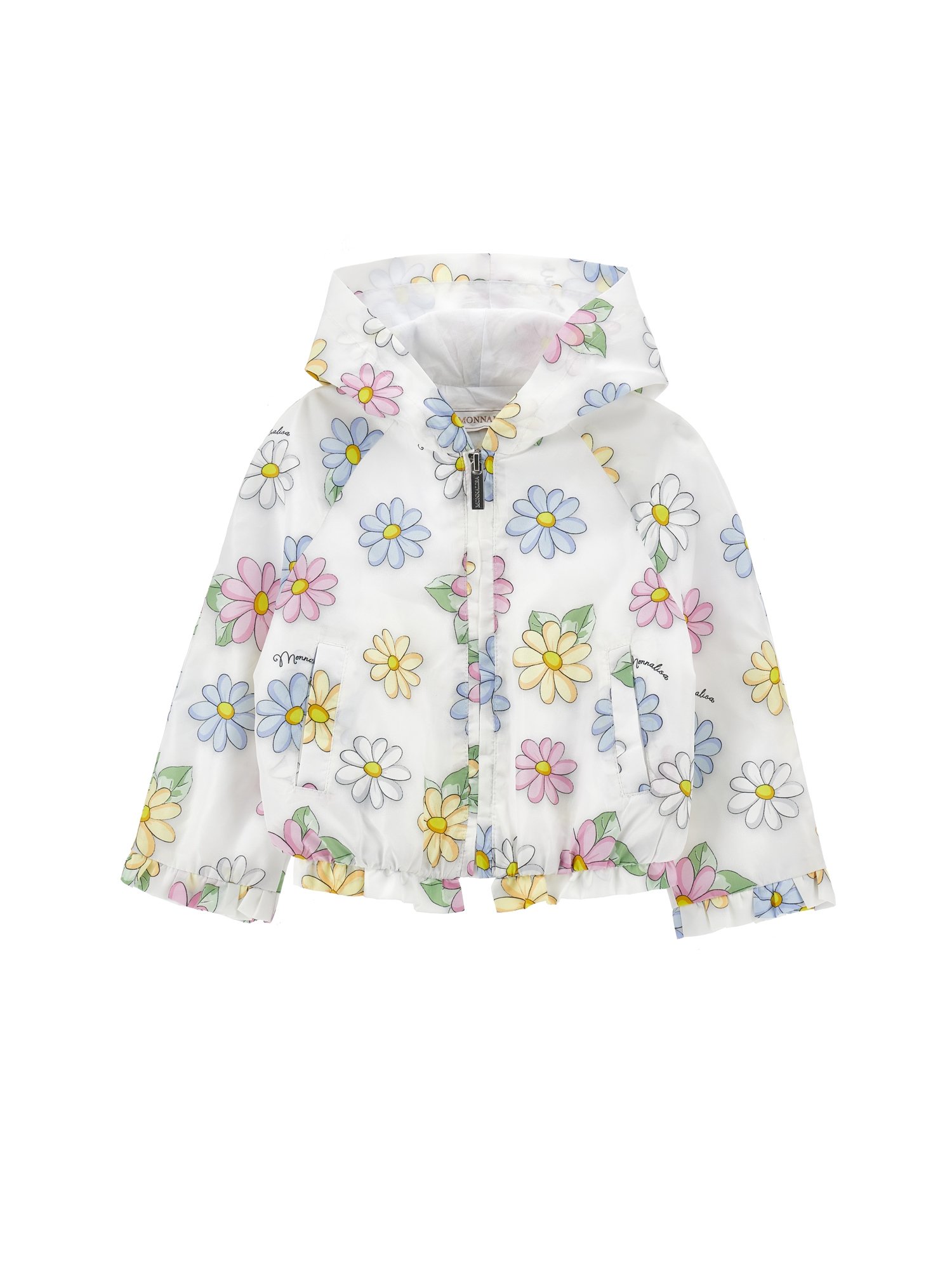 Monnalisa GIACCHINO ANTIVENTO MARGHE Übergangsjacke bianco