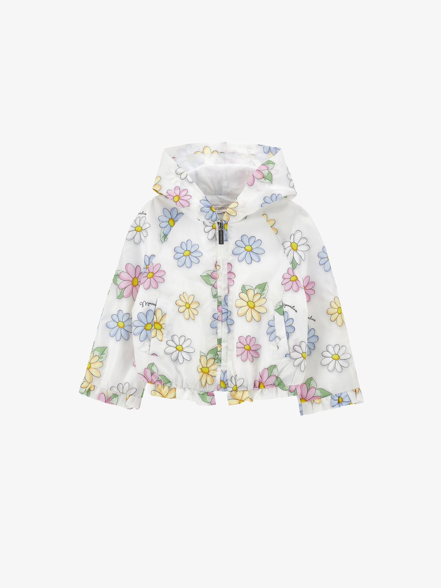 Monnalisa GIACCHINO ANTIVENTO MARGHE Übergangsjacke bianco