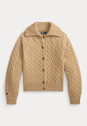 Polo Ralph Lauren, CABLE-KNIT WOOL-CASHMERE JACKET - Жилетка - collection camel melange