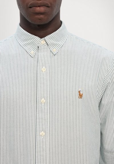 Polo Ralph Lauren SLIM FIT STRIPED OXFORD SHIRT - Shirt - pine/white